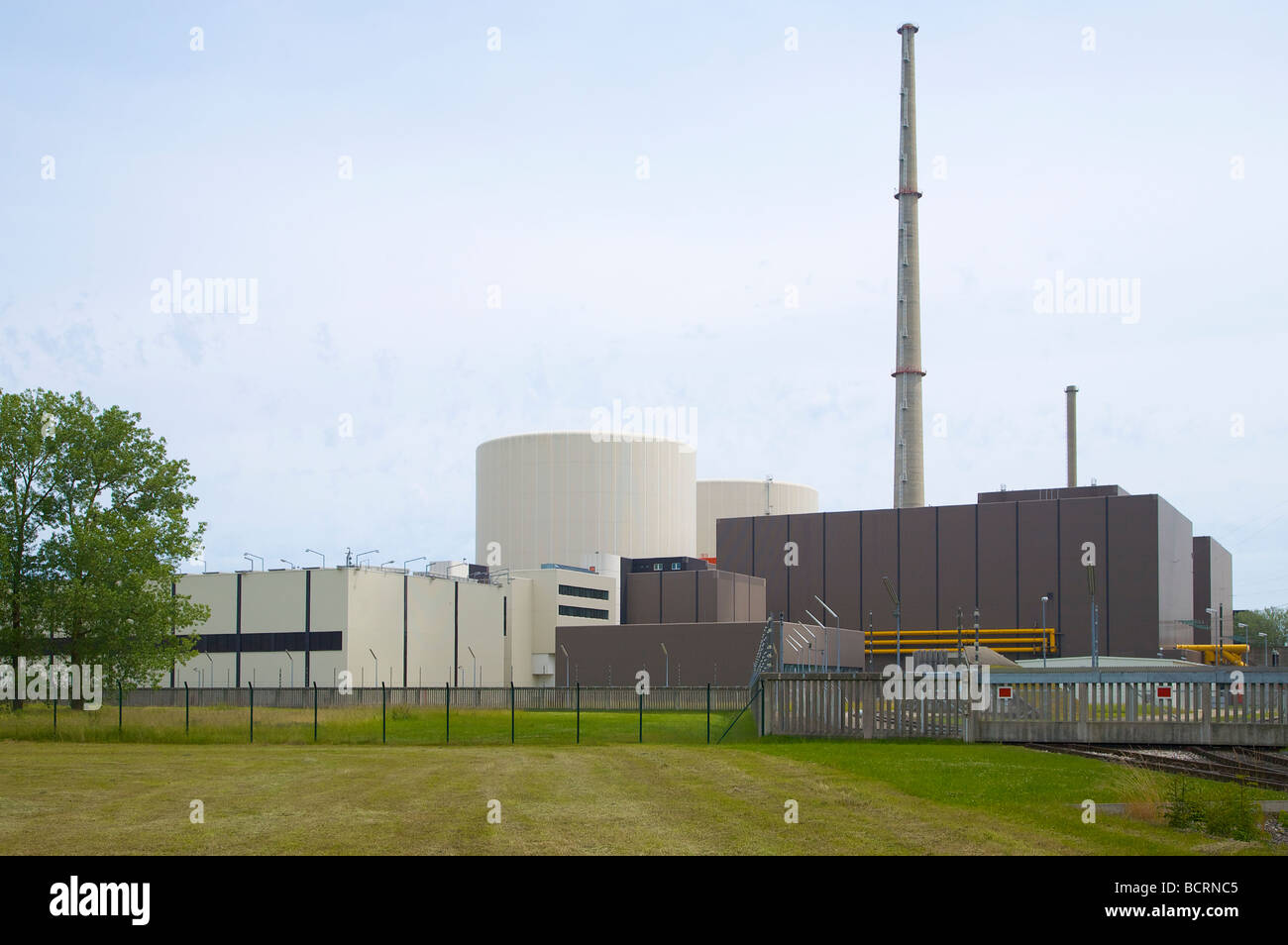La centrale nucléaire de Gundremmingen en Bavière Allemagne 2 actif REB Kernkraftwerk Gundremmingen Bayern Deutschland Banque D'Images