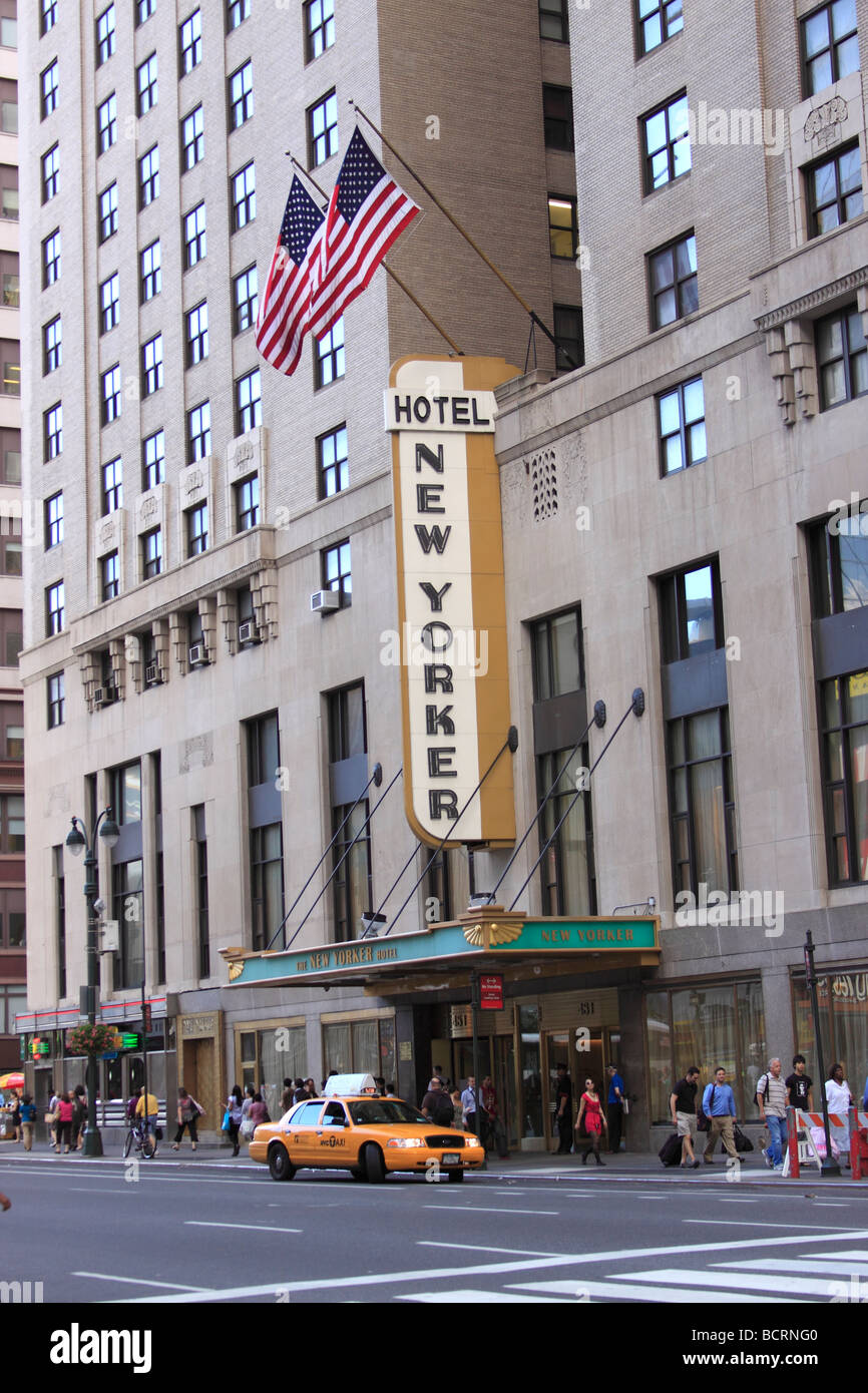 L'hôtel New Yorker, 34th Street et 8th Avenue, Manhattan, New York City Banque D'Images