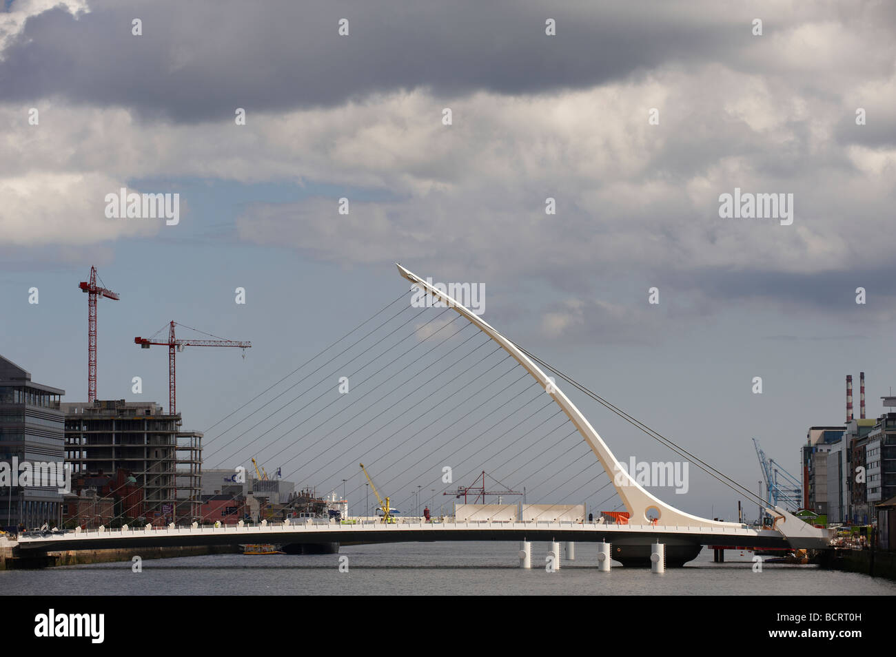 Samuel Beckett Bridge Dublin Banque D'Images