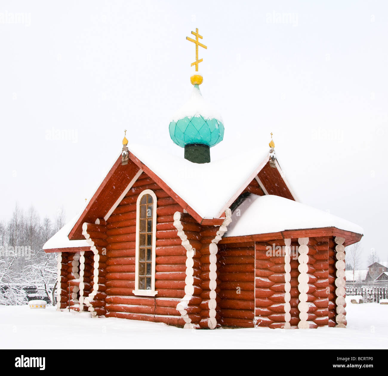 Chapelle Saint Nicolas le faiseur de miracle, Tikhvin, dans la région de Leningrad, Russie Banque D'Images