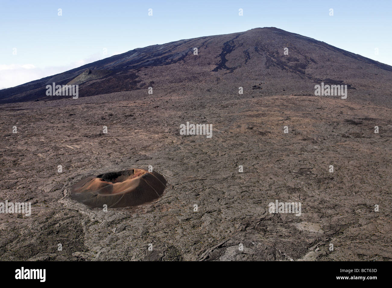 Piton de la Fournaise - Île de la Réunion Banque D'Images