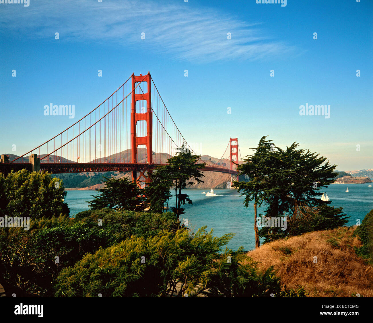 Le Golden Gate Bridge, San Francisco, California, USA Banque D'Images