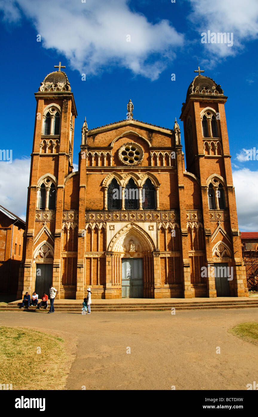 Belle cathédrale près de Antisirabe à Madagascar Banque D'Images