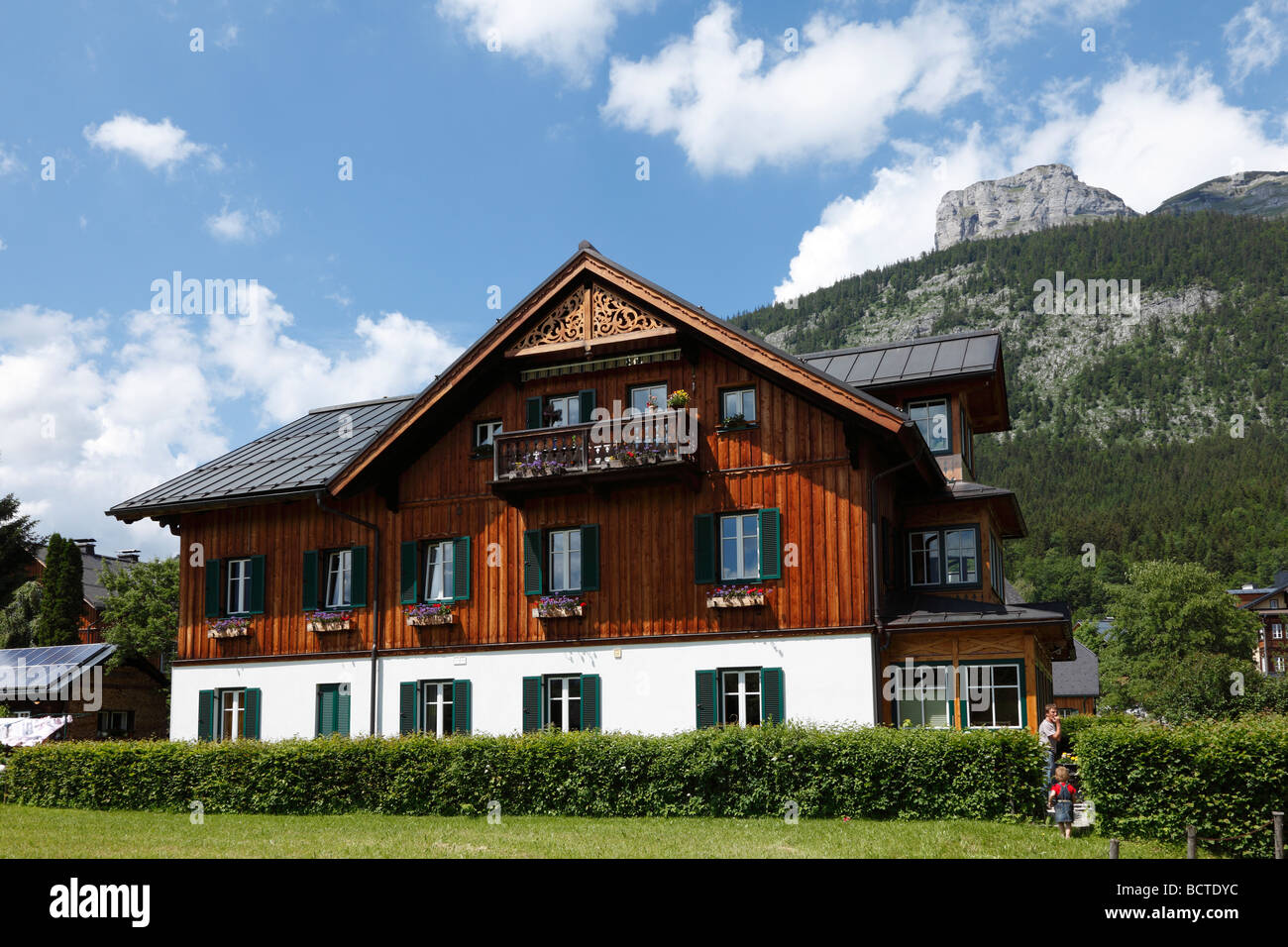 Maison traditionnelle en bois à Altaussee Loser, montagne, Ausseer Land, région du Salzkammergut, Styrie, Autriche, Europe Banque D'Images