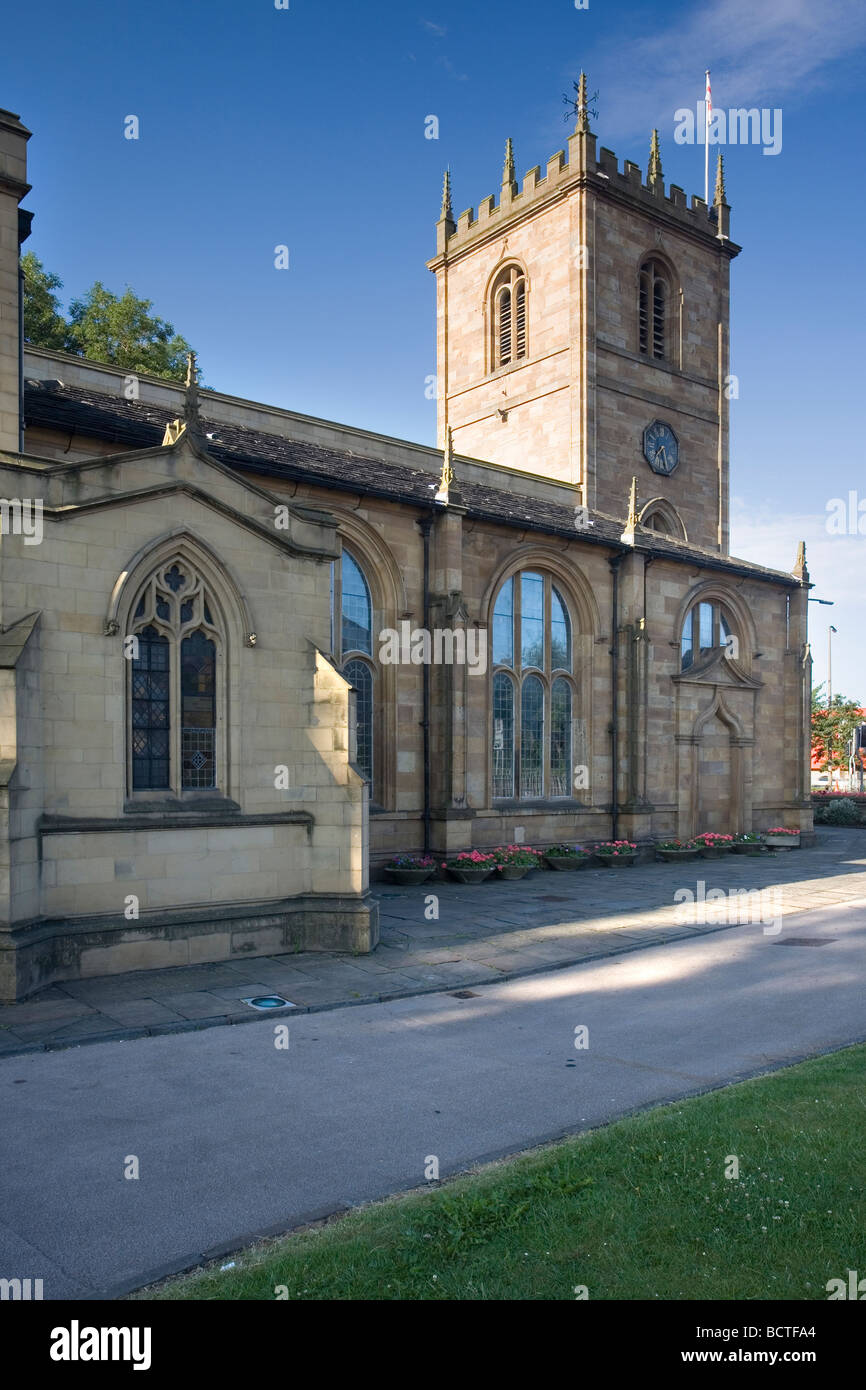 St Paulin ou Dewsbury Minster et église paroissiale à Dewsbury où Patrick était curé de Bronte 1809-1811 West Yorkshire UK Banque D'Images