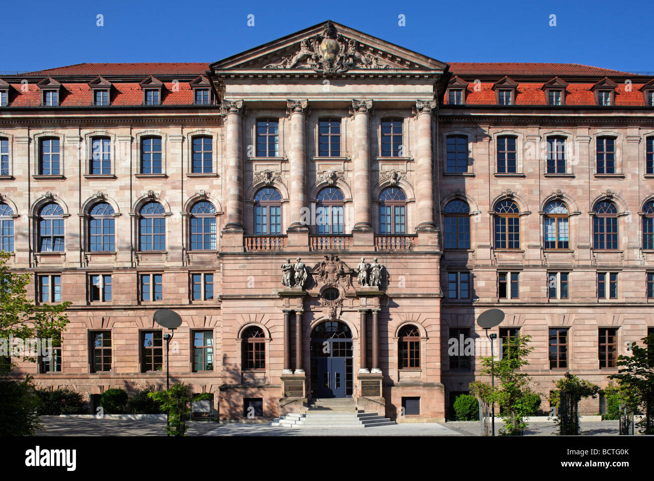 Portal, commerce Gewerbemuseum musée, construit 1892-1897 concept, Theodor von Kramer, l'historisme, vieille ville, Nuremberg, Moyen Frankon Banque D'Images