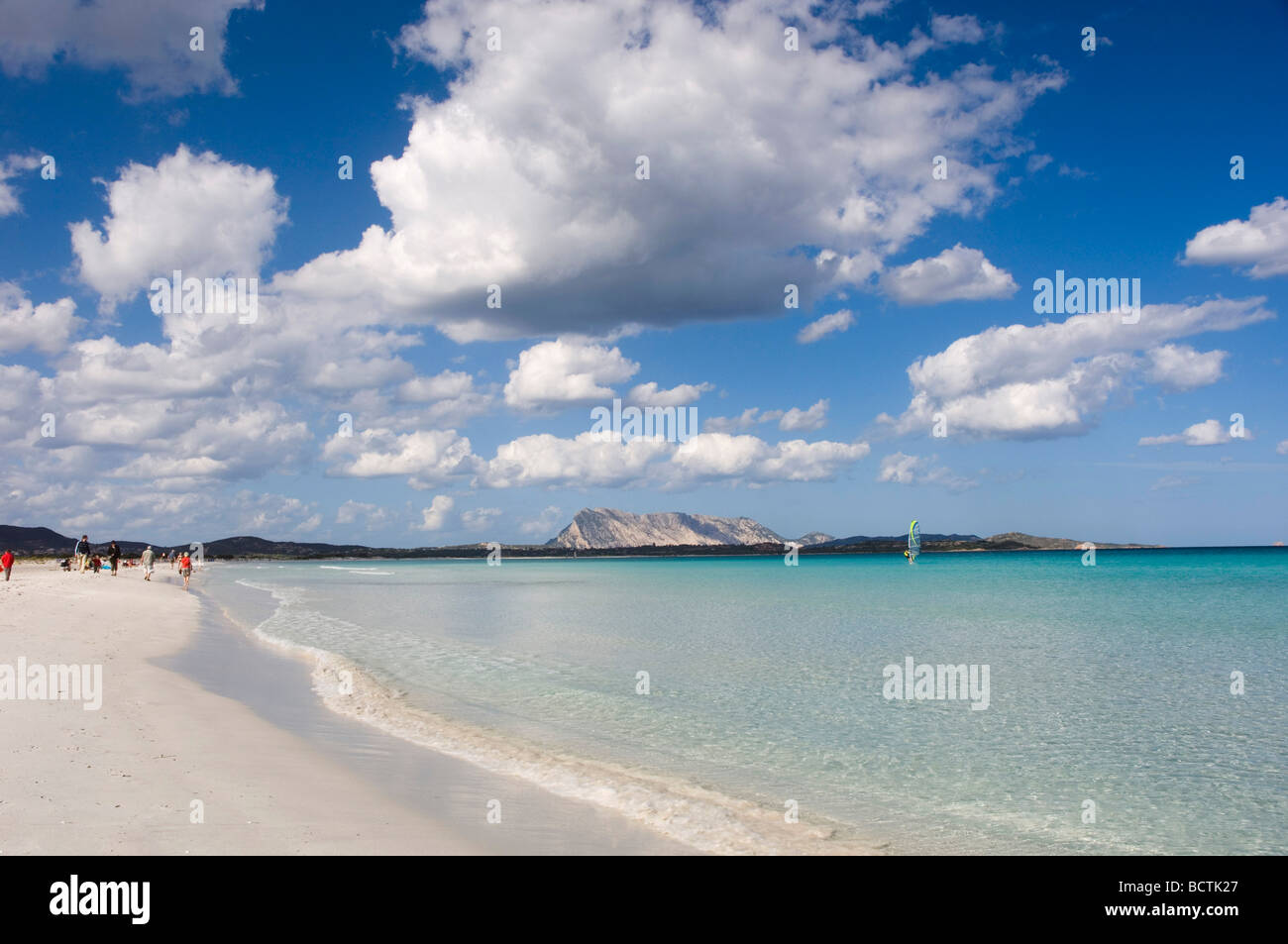Plage De Sable Fin San Teodoro Sardaigne Italie Europe