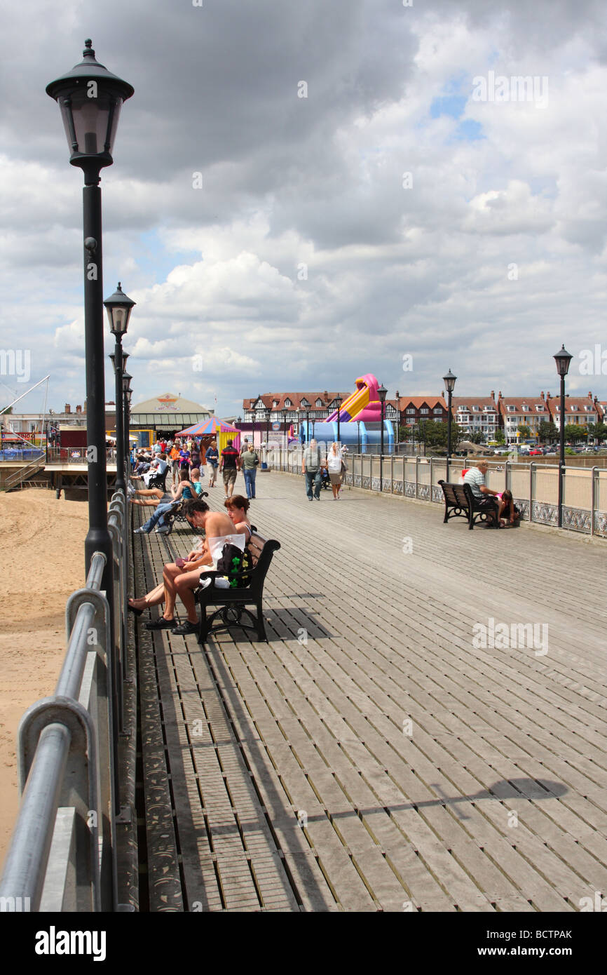 Jetée de Skegness, dans le Lincolnshire, Angleterre, Royaume-Uni Banque D'Images
