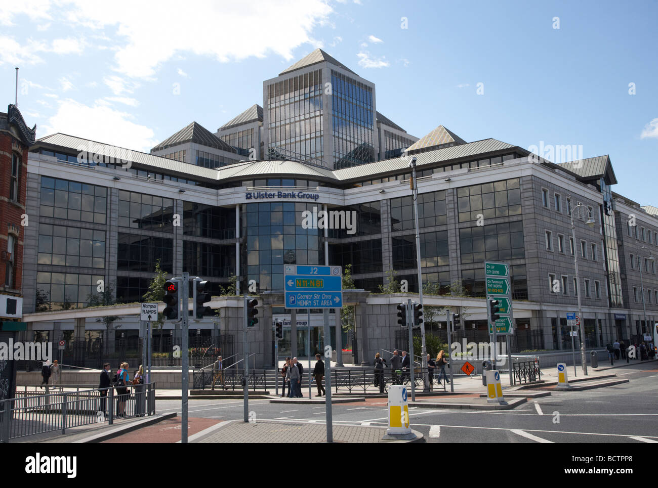 Ulster Bank Group siège sur georges quay dans le centre-ville de Dublin République d'Irlande Banque D'Images