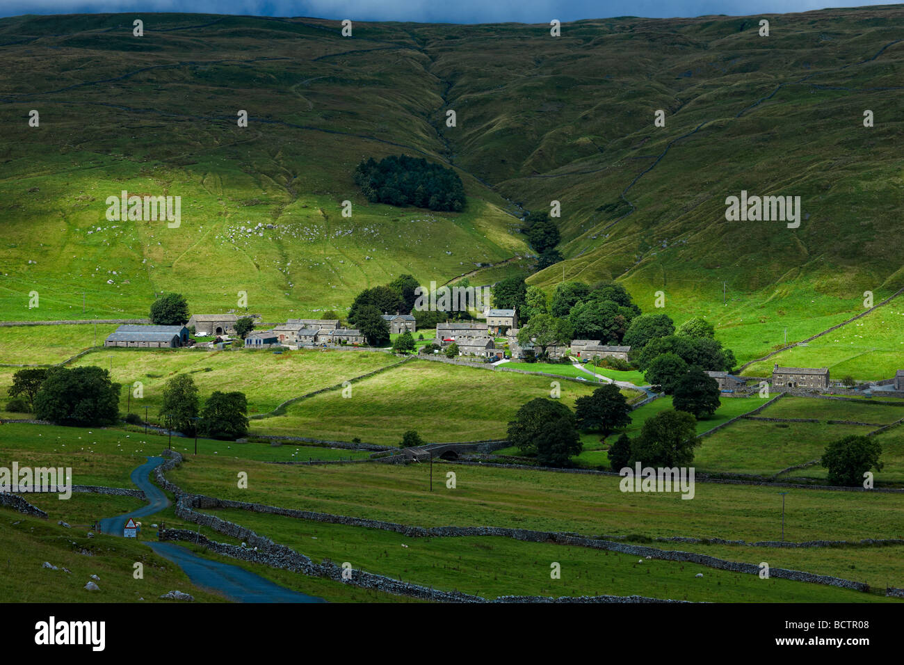 Le petit village de Halton Gill dans Littondale, Yorkshire Dales Banque D'Images