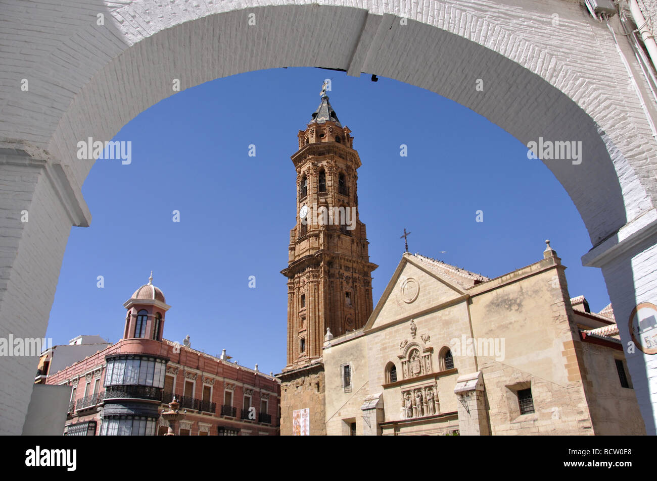 Eglise de San Sebastian, Plaza de San Sebastian, Antequera, la province de Malaga, Andalousie, Espagne Banque D'Images