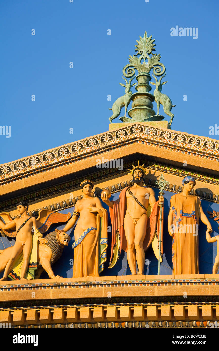 Close-up of a museum, Philadelphia Museum of Art, Philadelphie, Pennsylvanie, USA Banque D'Images