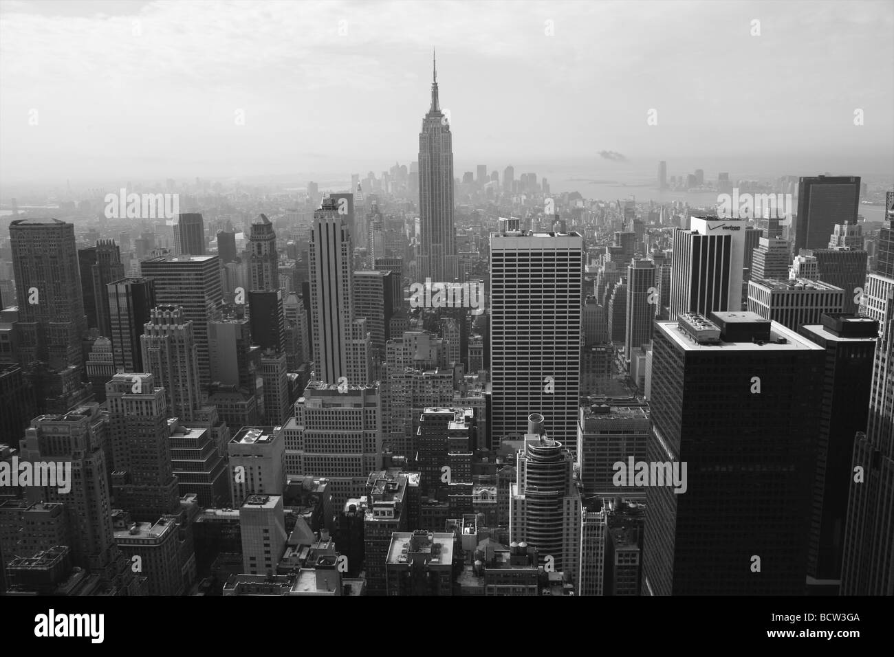 Vue sur New York du Centre Rockefella Banque D'Images