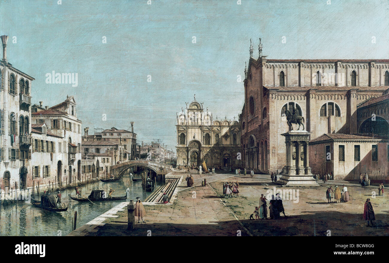 Titre inconnu par Francesco Guardi, 1712-1793 Banque D'Images