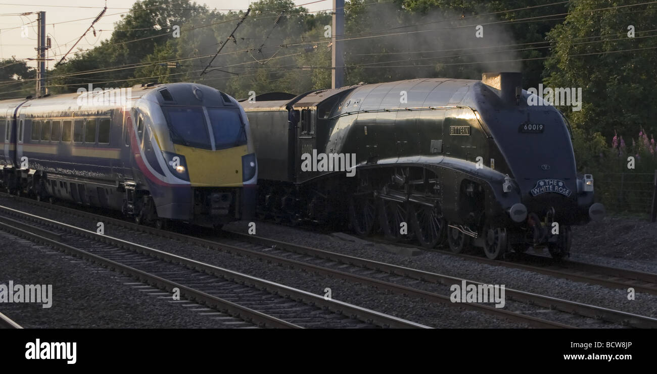 60019 Butor d'un train à vapeur du Pacifique4 Banque D'Images