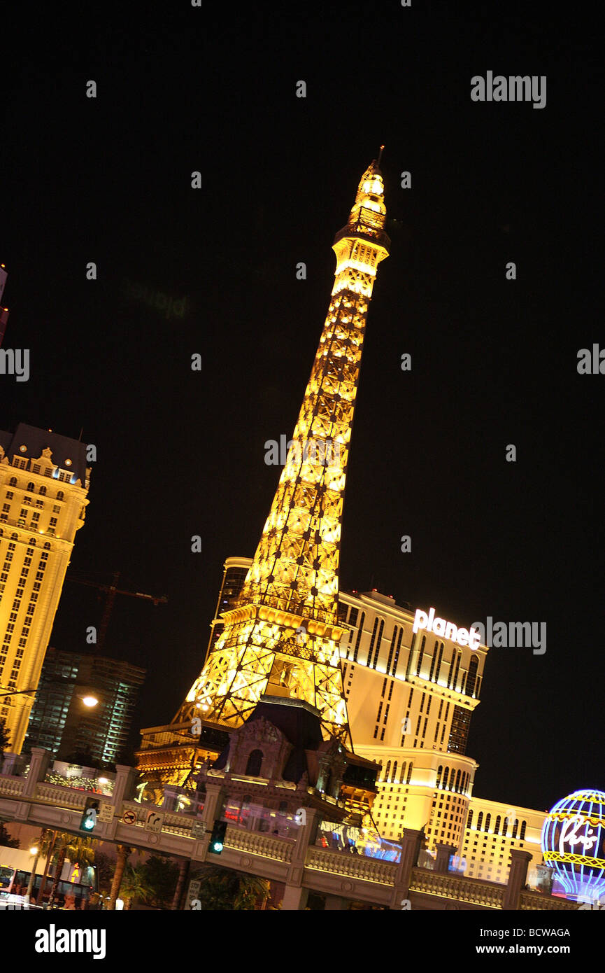 Restaurant Tour Eiffel Las Vegas NEVADA USA Banque D'Images