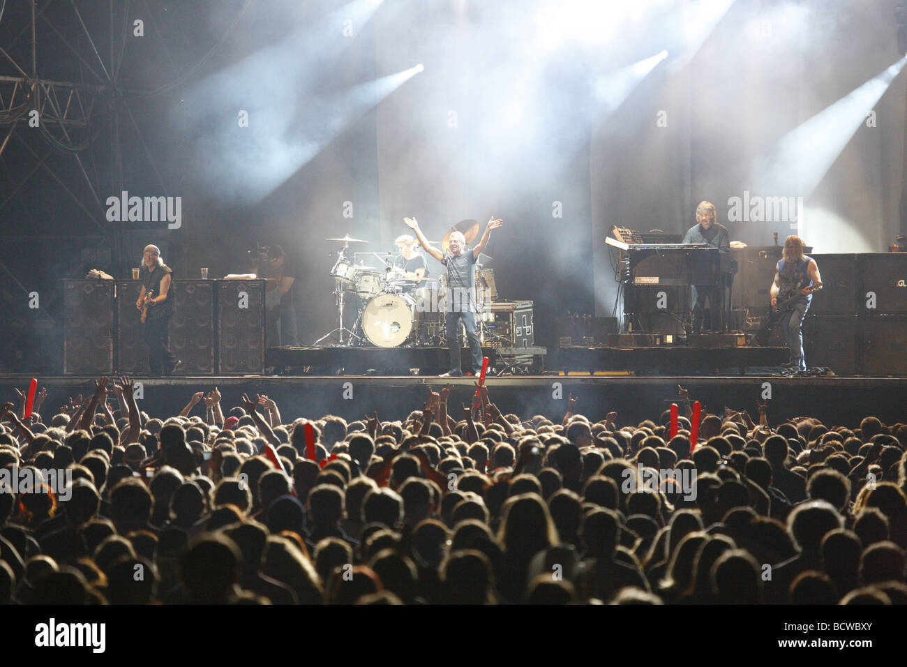 Deep Purple, groupe de rock anglais, Open Air Festival, Muehldorf am Inn, Bavière, Allemagne Banque D'Images