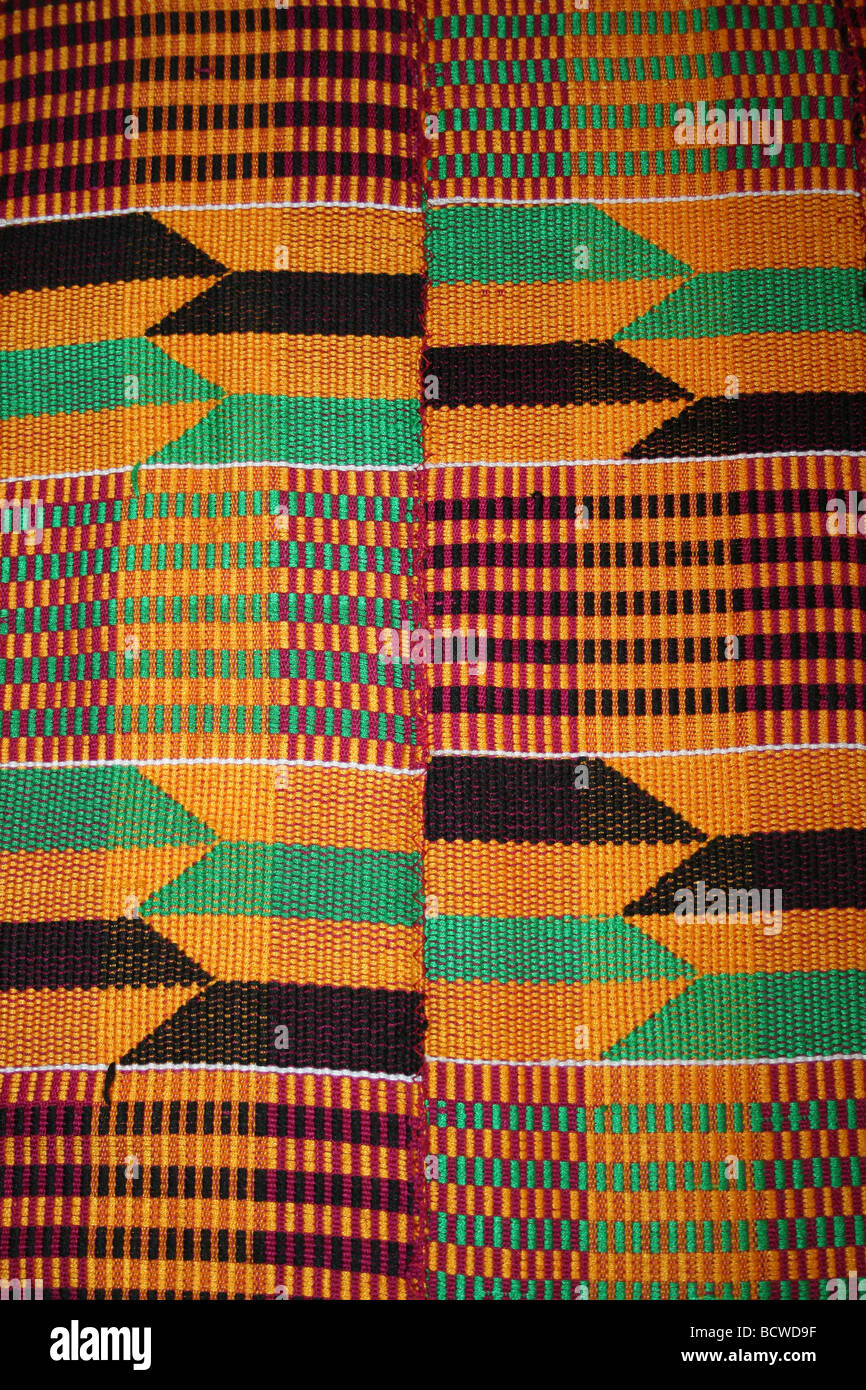 Tissu de Kente Ghana, Afrique de l'Ouest Banque D'Images