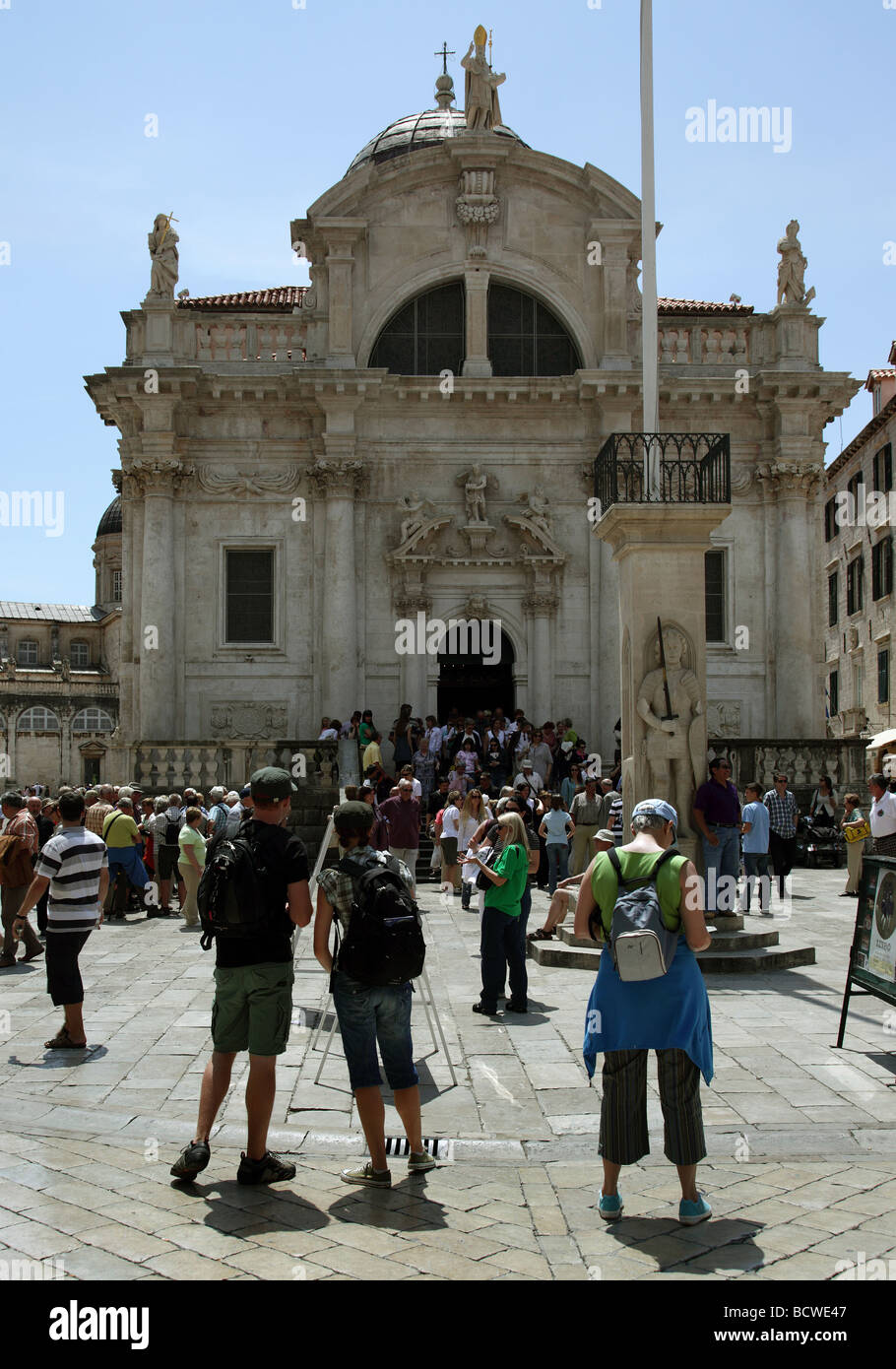 Eglise Saint-blaise, la vieille ville de Dubrovnik, Croatie Banque D'Images