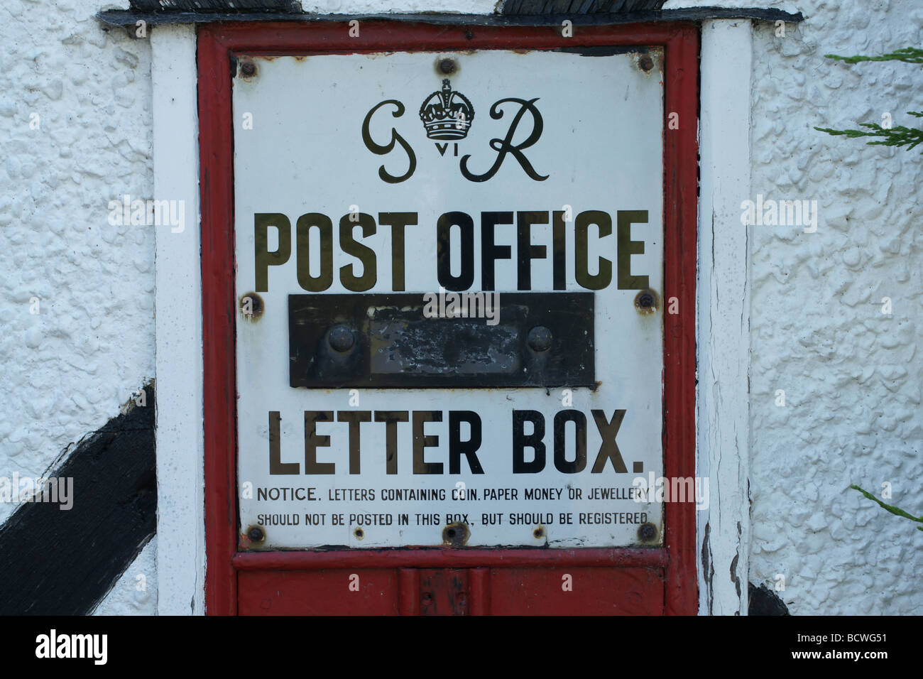 Georgian Post Box Banque D'Images