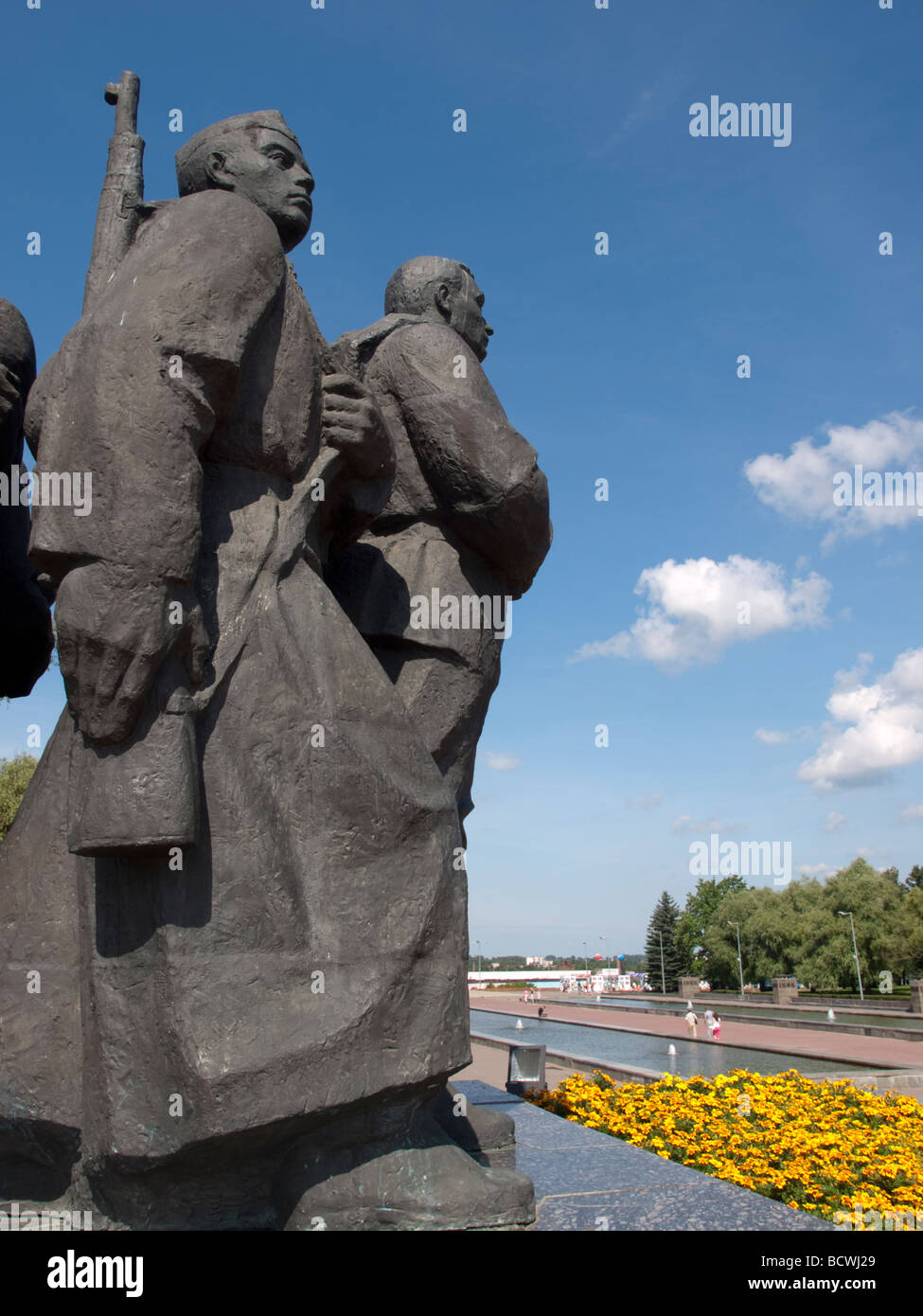Mémoire sur la place de la Victoire, Vitebsk, Biélorussie Banque D'Images