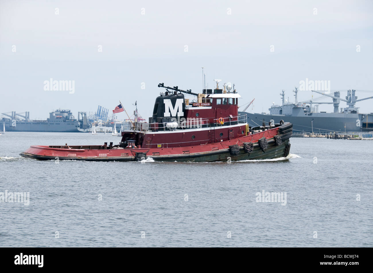 Tugboat à Baltimore Inner Harbor Banque D'Images