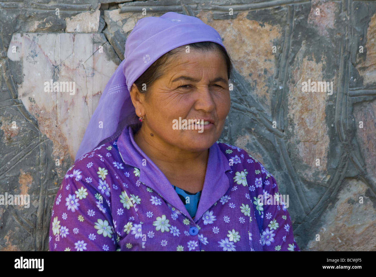 Femme ouzbek Boukhara en Ouzbékistan Banque D'Images
