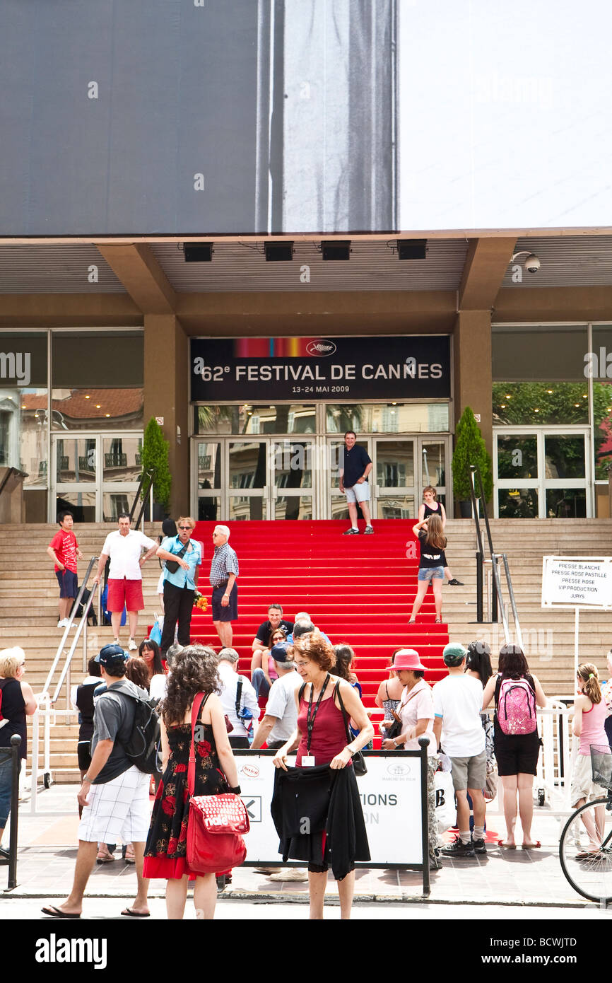 CANNES FRANCE 23 MAI Le tapis rouge lors de la 62ème Festival du Film de Cannes France le 23 mai 2009 à Cannes France Banque D'Images