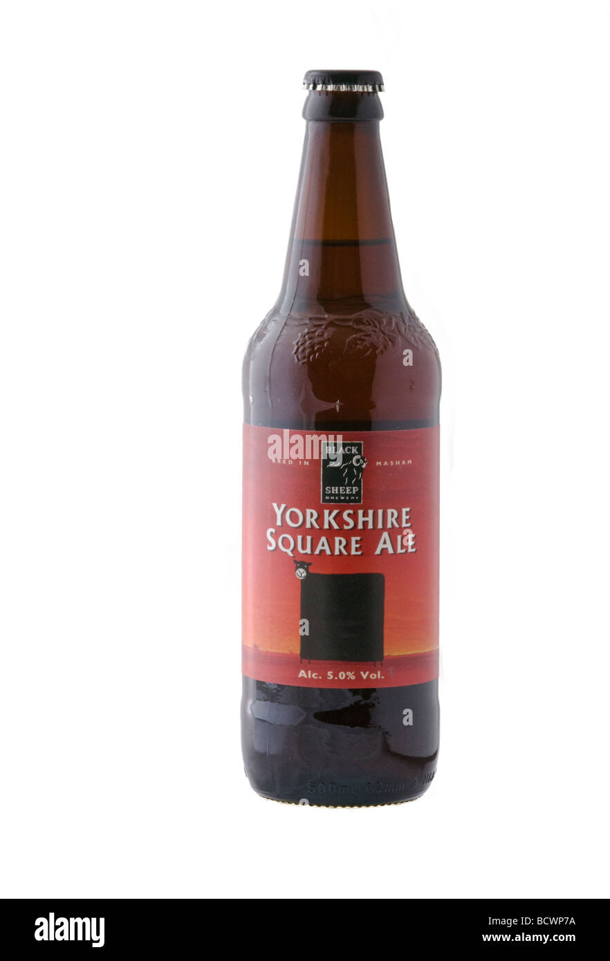 Bouteille de Yorkshire Square Ale brassée à Masham, Yorkshire, par le Black Sheep Brewery Plc Banque D'Images