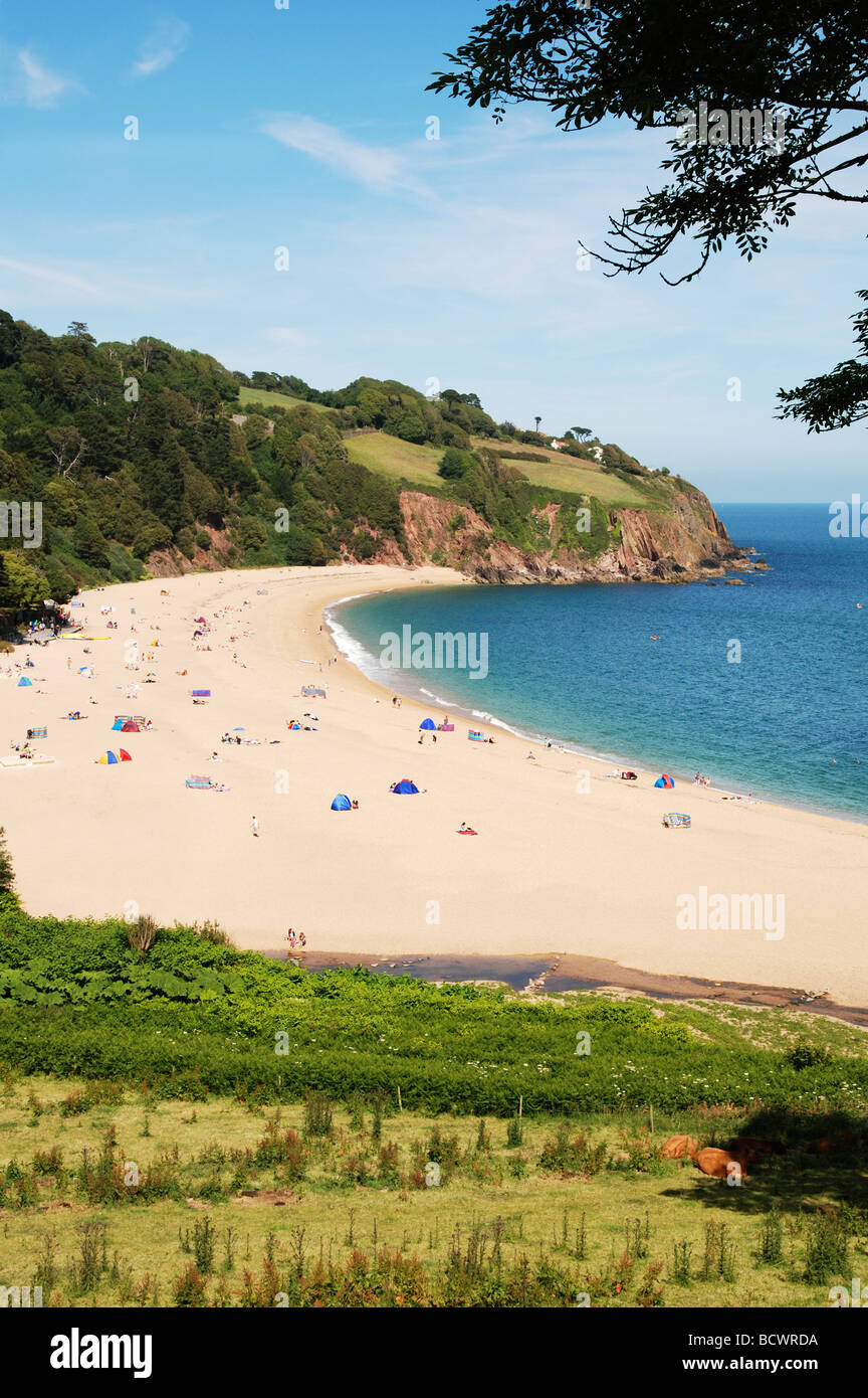 Blackpool sands près de Dartmouth dans le Devon, UK Banque D'Images