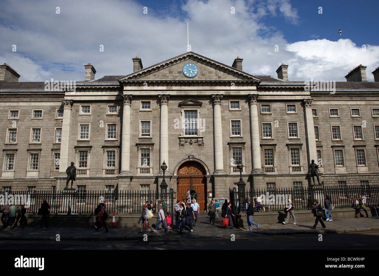 Trinity College Dublin tcd university centre-ville de Dublin République d'Irlande Banque D'Images