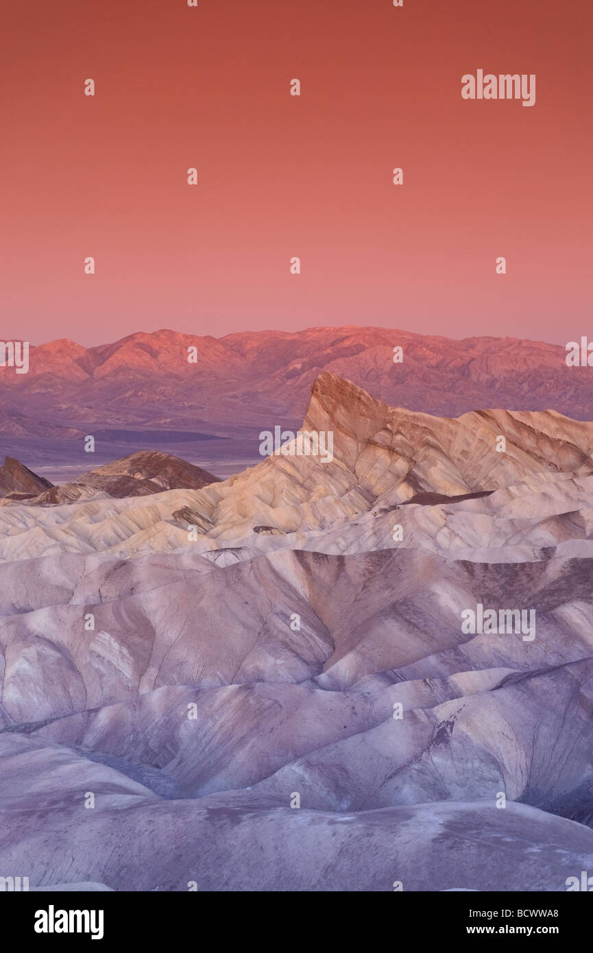 USA Californie Parc National de la vallée de la mort Zabriskie Point Banque D'Images