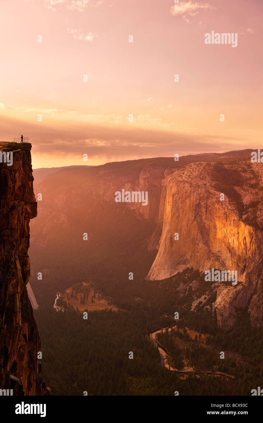 USA Californie Yosemite National Park View Point Taft de El Capitan et Yosemite Valley Banque D'Images