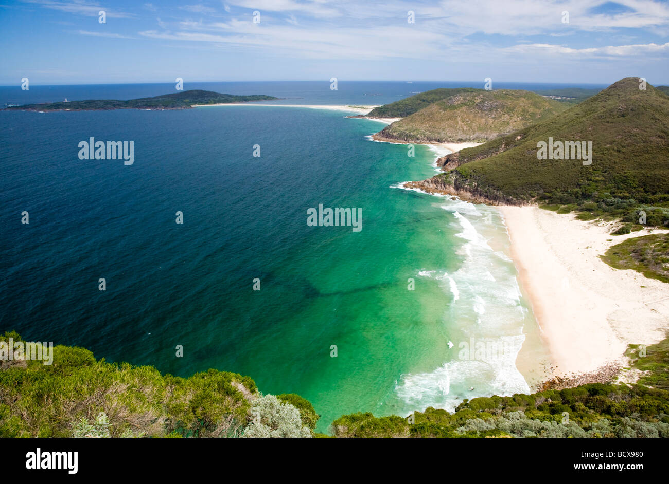 Plage de Zenith National Tomaree Stepehens Port New South Wales Australie Banque D'Images