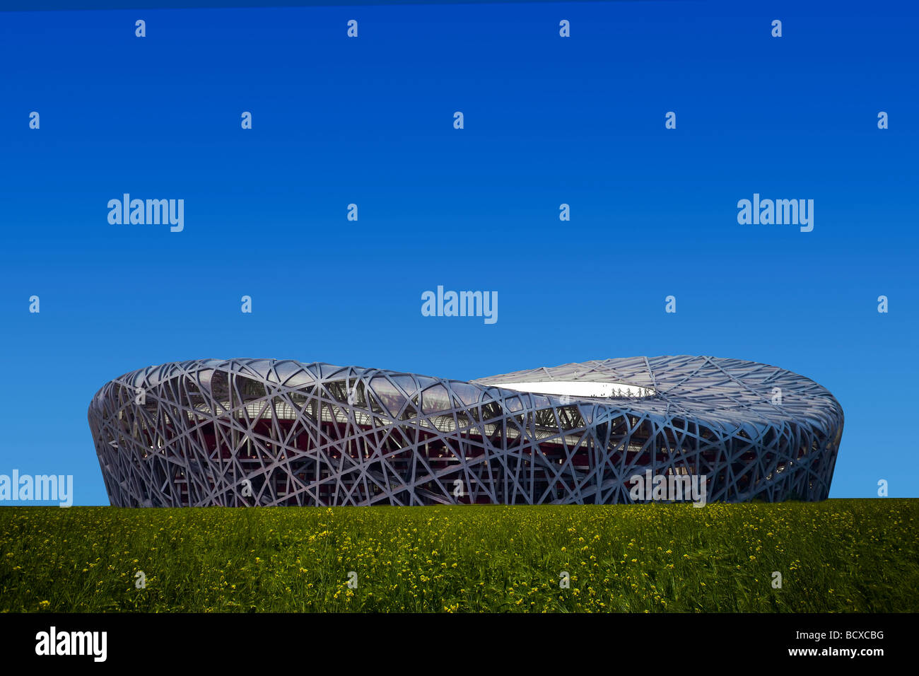 Stade national de Beijing, Chine, Banque D'Images