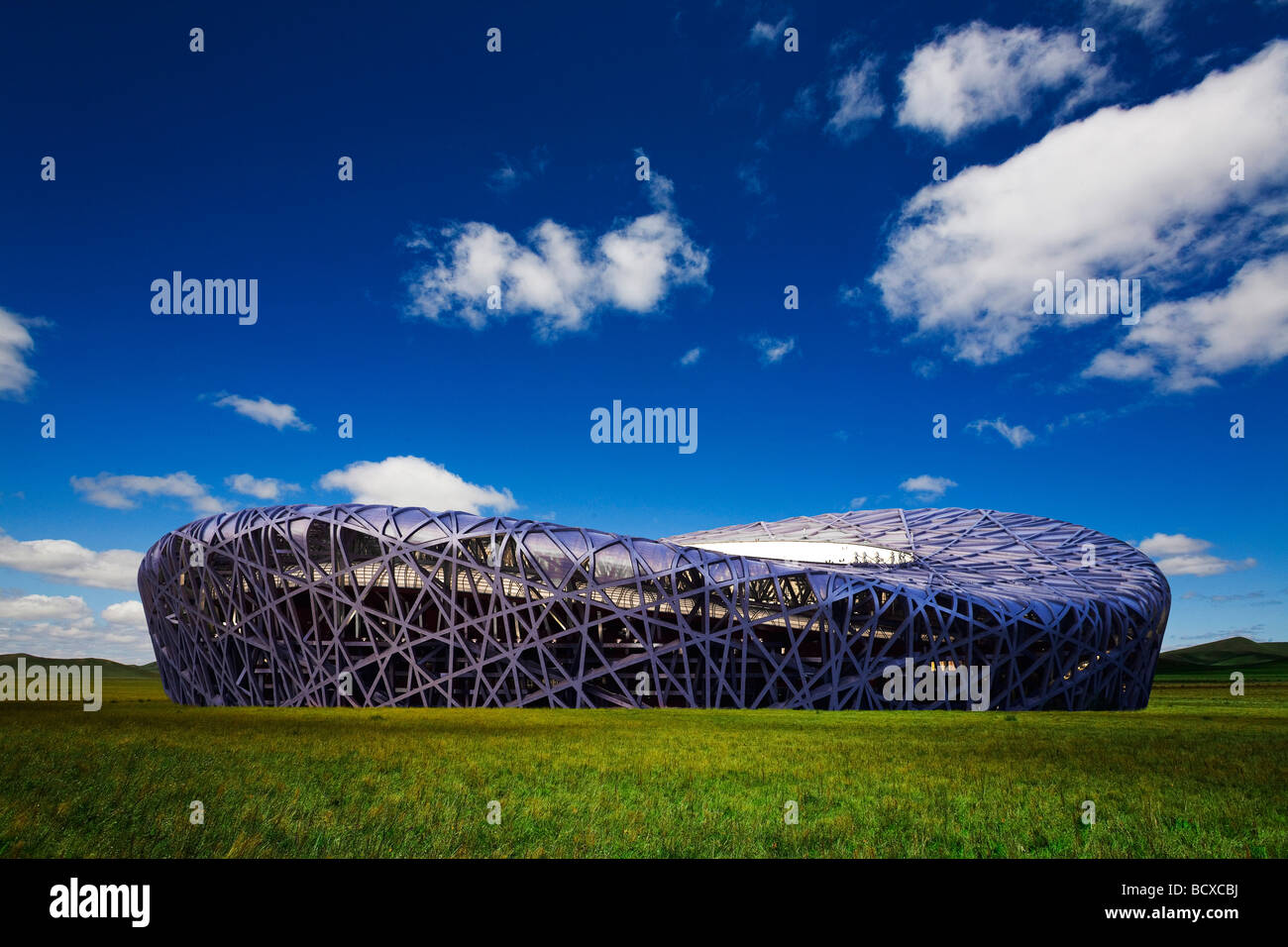 Stade national de Beijing, Chine, Banque D'Images