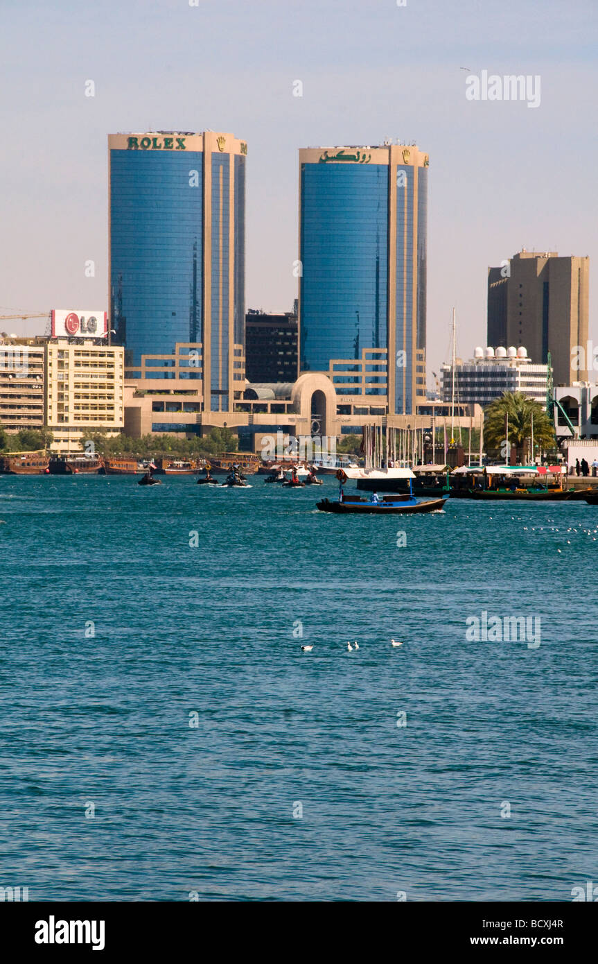 La crique de Dubaï Banque D'Images