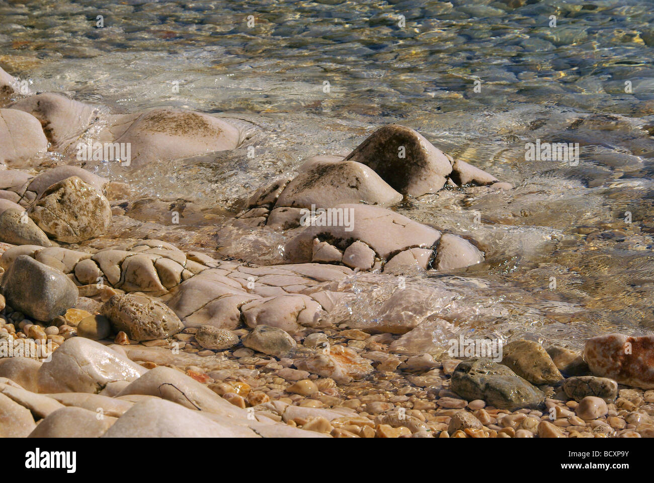 Kiesel am Strand galet sur la plage 06 Banque D'Images