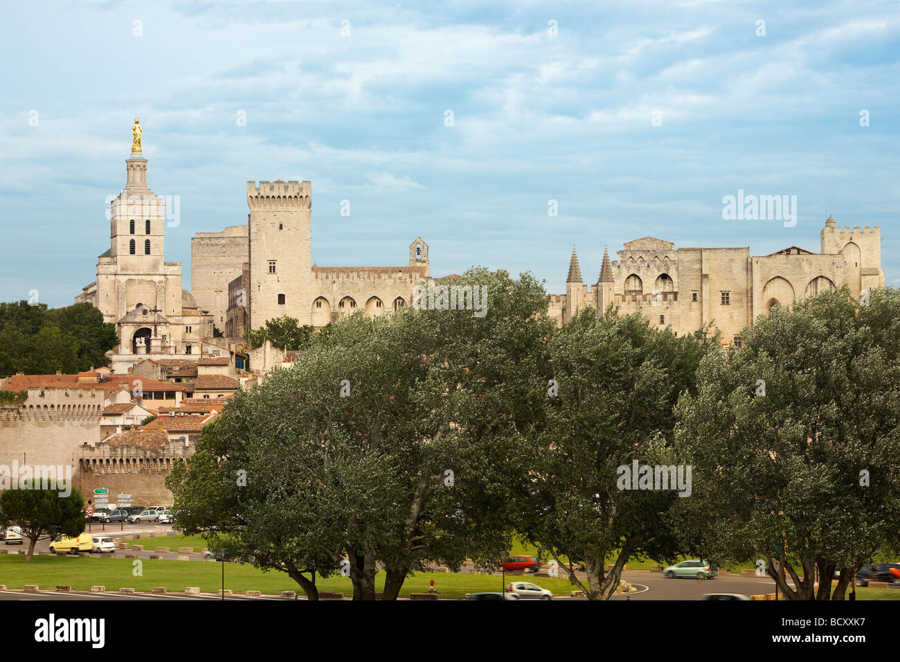 Palais des Papes Palais des Papes Château Avignon Provence Alpes Côte d Azur France Banque D'Images