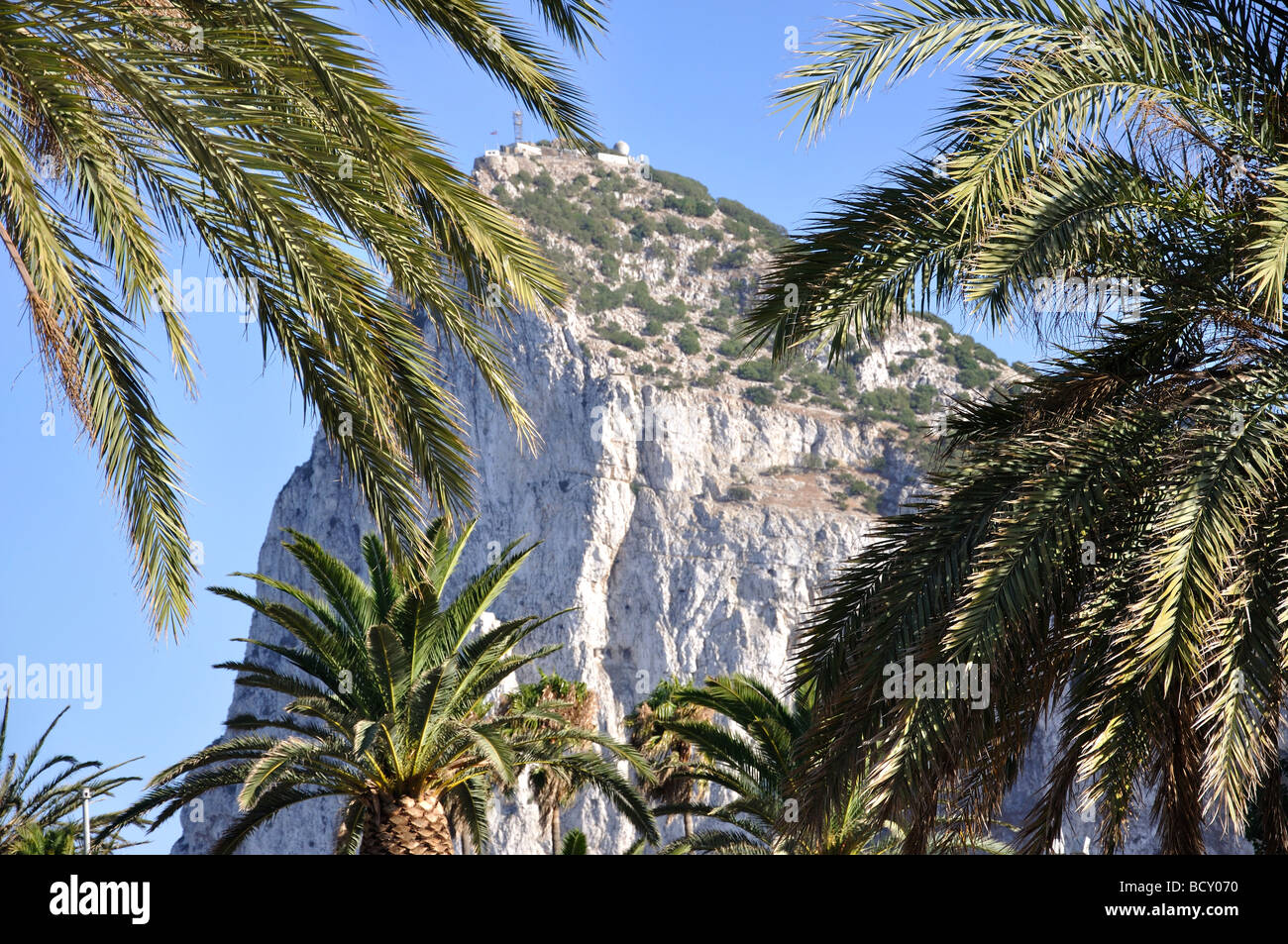 Rocher de Gibraltar de Winston Churchill Avenue, Gibraltar Banque D'Images