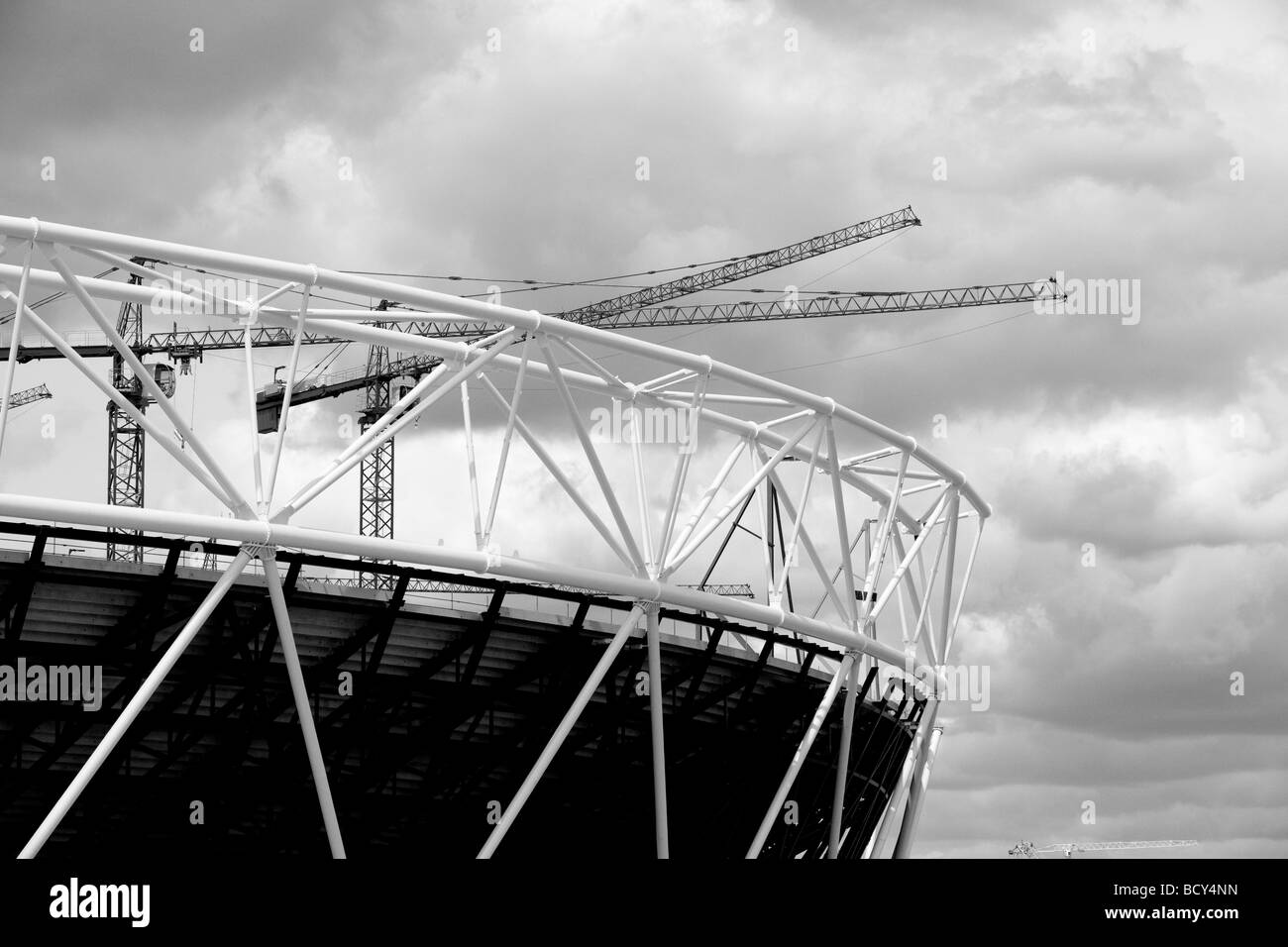 Le stade olympique de Londres 2012 en construction Mai 2009 Banque D'Images