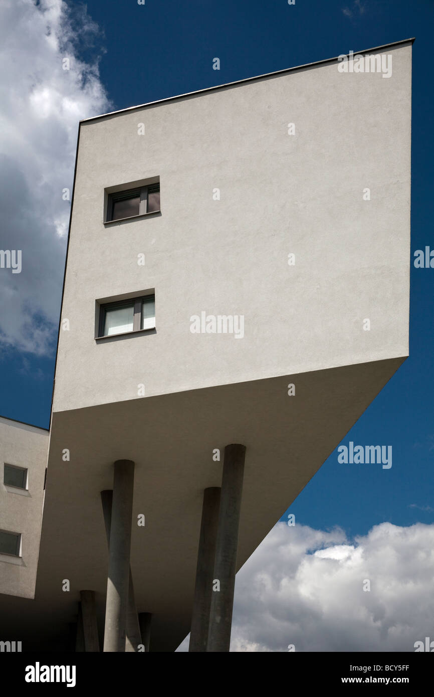Complexe de logements par Zaha Hadid à Spittlelau viaducs, Vienne, Autriche Banque D'Images