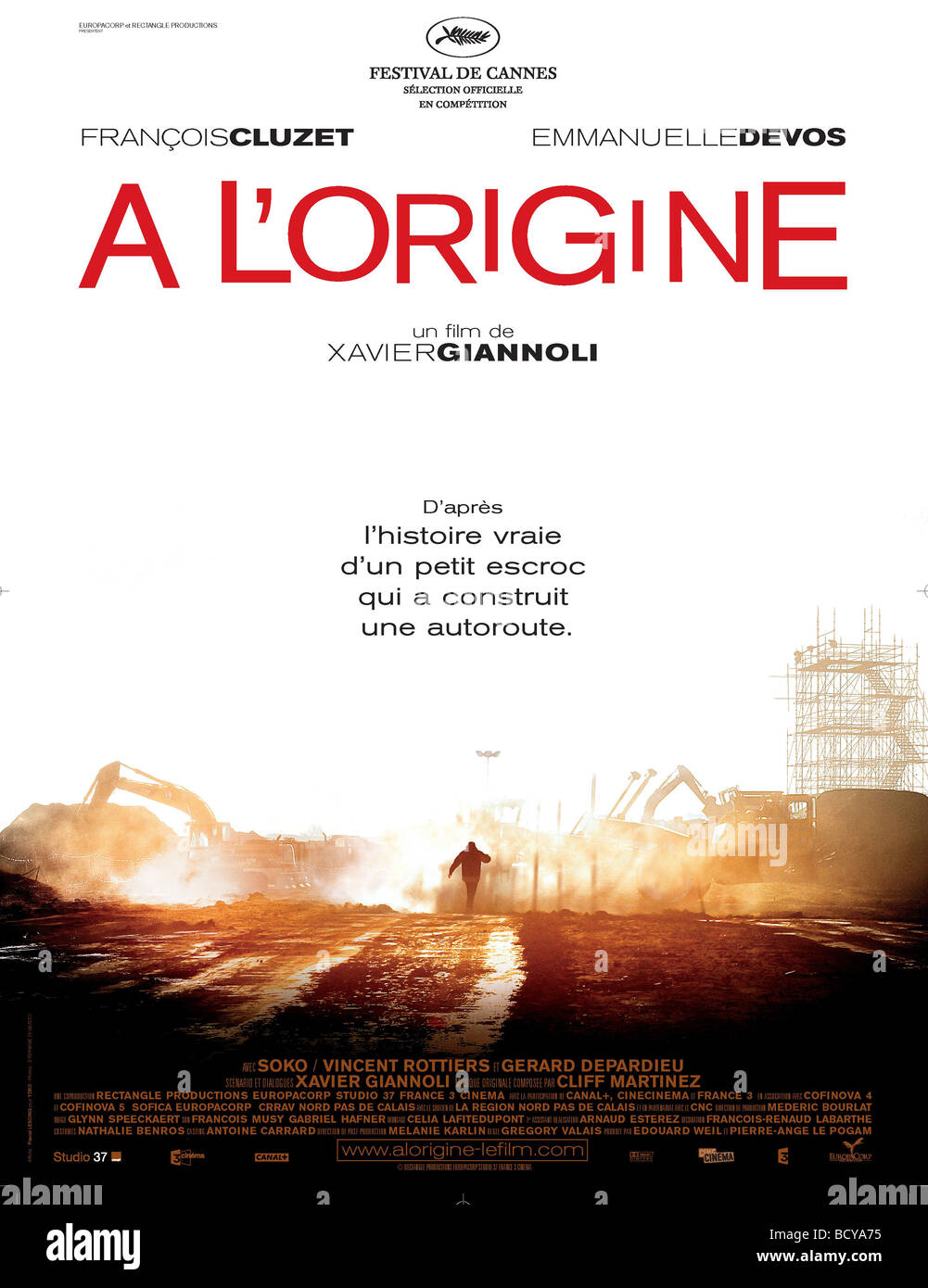 A l'origine Année : 2009 Réalisateur : Xavier Giannoli Film poster Banque D'Images
