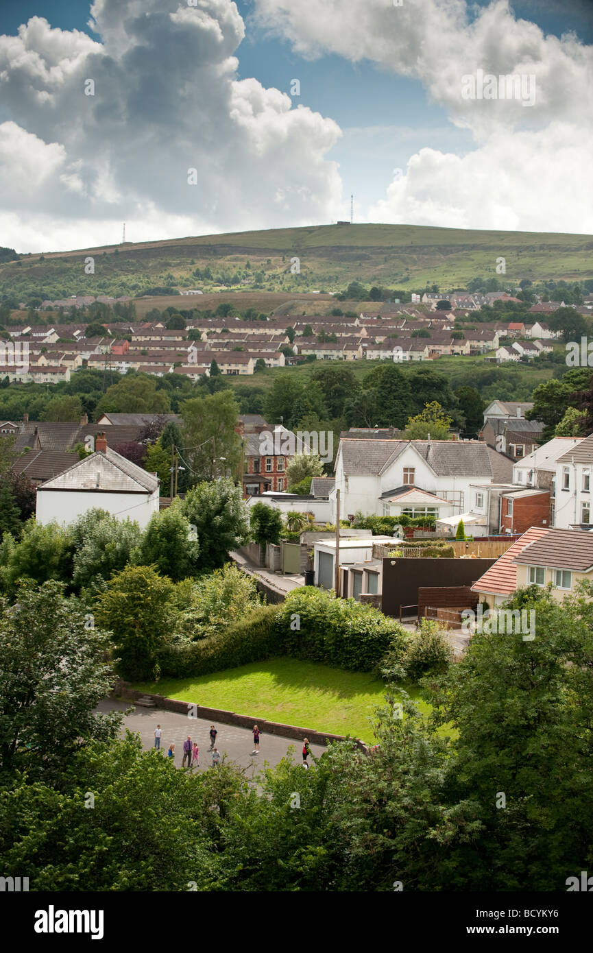 Cefn Coed y Cymmer vers Clwydyfagwyr à Merthyr Tydfil, South Wales UK Banque D'Images