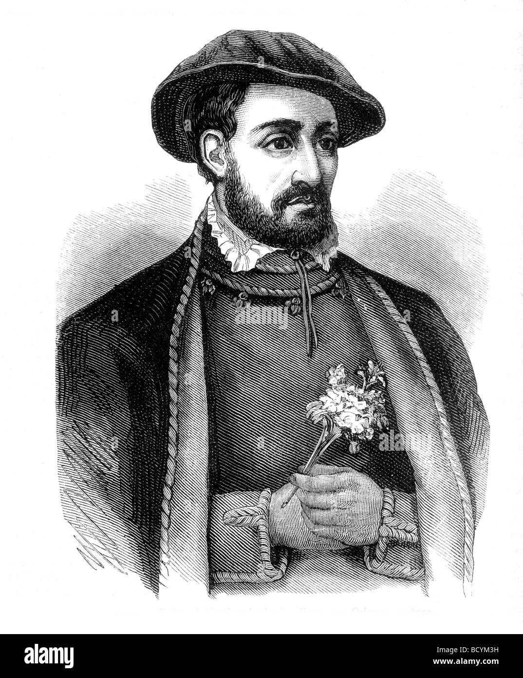 Portrait de John Dudley, premier duc de Northumberland Banque D'Images