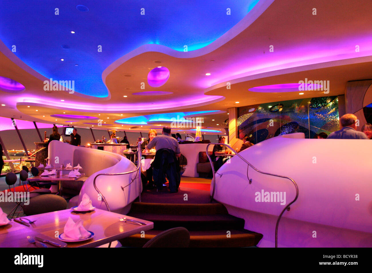 Rencontre Restaurant, l'aéroport de Los Angeles, Californie (LA) Banque D'Images