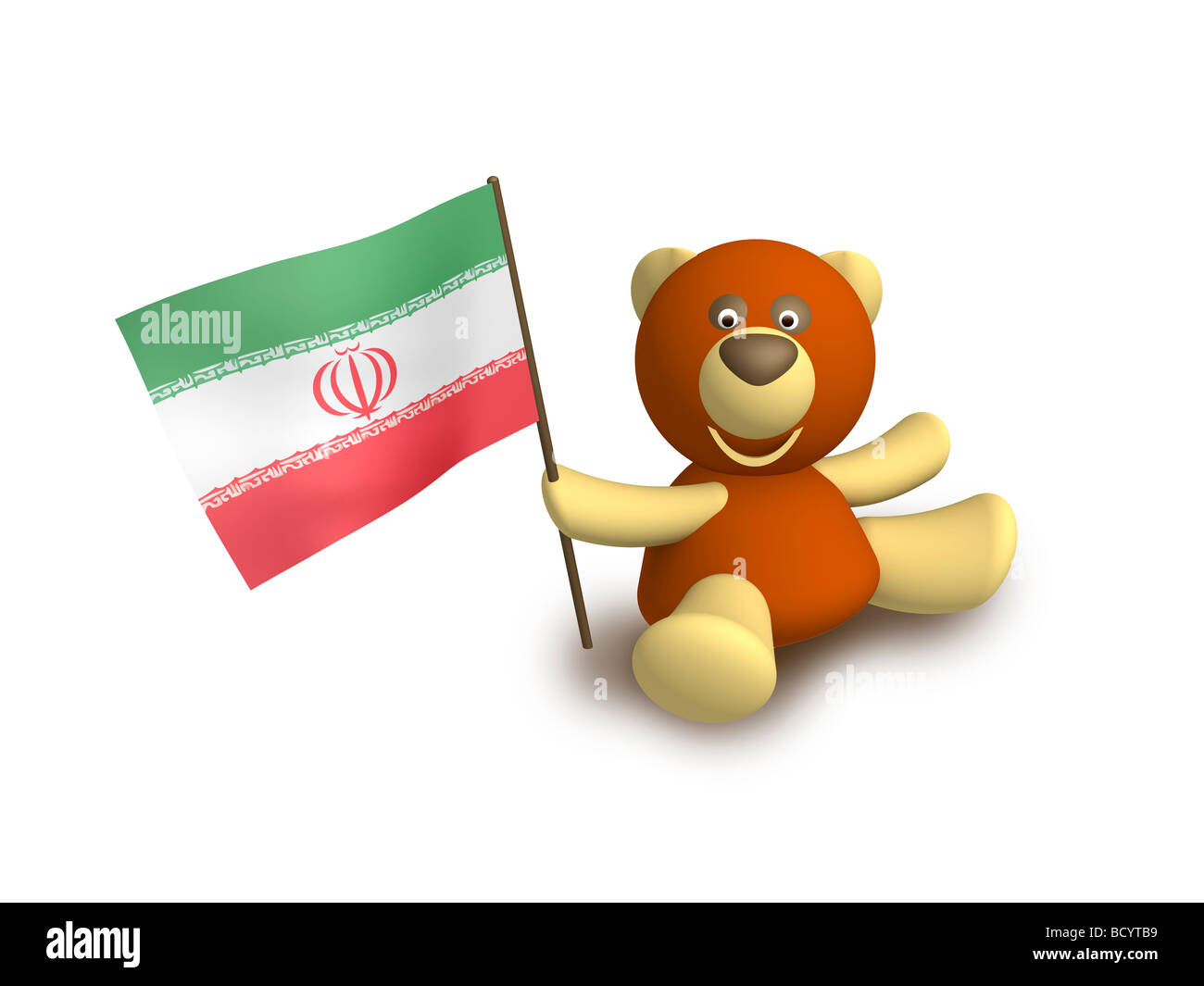 drapeau de l’Iran Banque D'Images