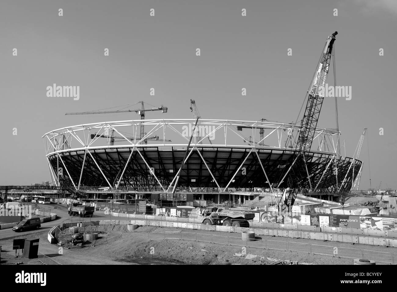 Le stade olympique de Londres 2012 en construction Mai 2009 Banque D'Images