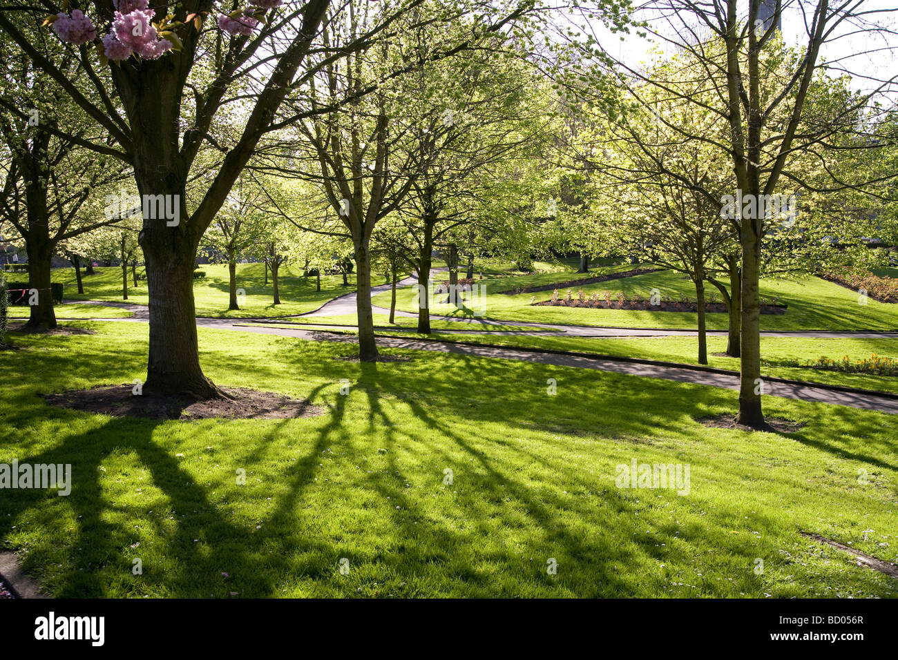 People's Park, dans la région de Pery Square, est le principal parc dans la ville de Limerick, dans le comté de Limerick Irlande Banque D'Images