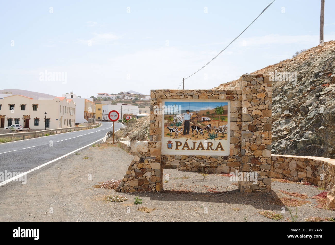 Ville Pajara sur île des Canaries Fuerteventura, Espagne Banque D'Images
